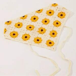 Sunflower Crochet Bandana